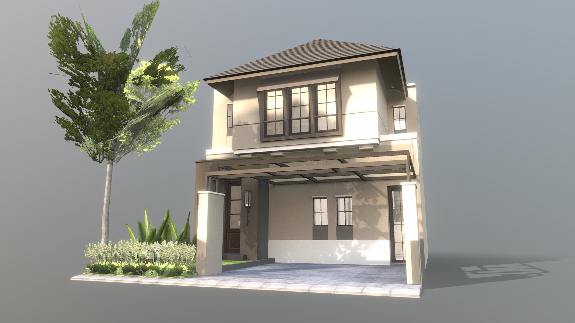 A realtime 3D asset of architecture &amp; interior for property marketing tools. Optimized for mobile device (AR and 3D App). Lowpoly yet preserve the realistic visual.