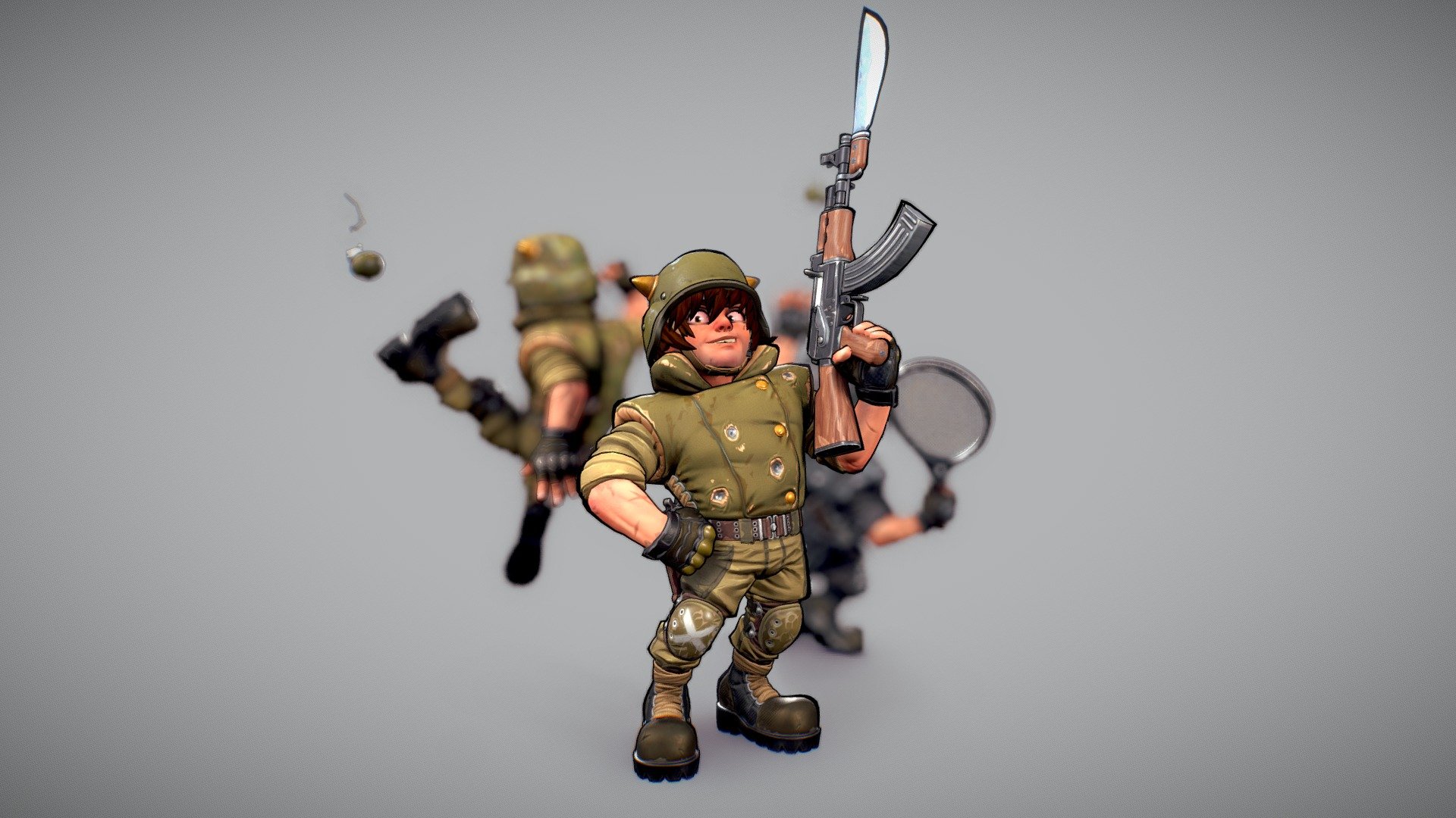 Bobby Daemon is an old character I create in my young age, it was such fun to recreate it in 3D.
enjoy.