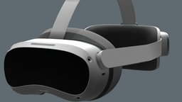 PICO 4 VR Headset headset, prop, vr, realistic, pico, substance, blender, vr_headset, pico4