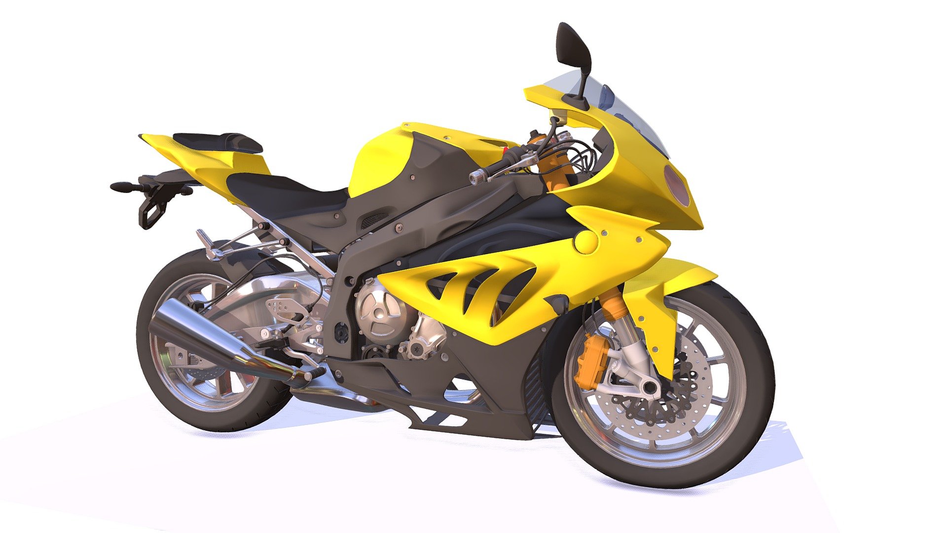 High quality 3d model of sport bik racing motorcycle.

Included Formats:

3ds Max - V-Ray

3ds Max - Default

3DS

Lightwave

OBJ

Softimage

Maya