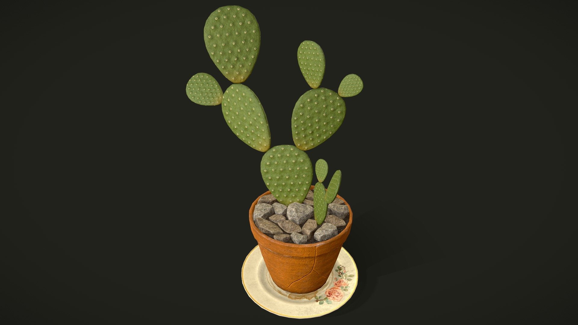 House Cactus Plant it's a lowpoly game ready model with unwrapped UVs and PBR textures.

Normal map was baked from a high poly model.

UVs: channel 1: overlapping; channel 2: non-overlapping (for baking lightmaps).

Formats: FBX, Obj. Marmoset Toolbag scene 3.08 (.tbscene)  Textures format: TGA. Textures resolution: 2048x2048px.

Textures set includes:




Metal_Roughness: BaseColor, Roughness, Metallic, Normal, Height, AO.

Unity 5 (Standart Metallic): AlbedoTransparency, AO, Normal, MetallicSmoothness

Unreal Engine 4: BaseColor, OcclusionRoughnessMetallic, Normal.



Artstation: https://www.artstation.com/tatianagladkaya

Instagram: https://www.instagram.com/t.gladkaya_