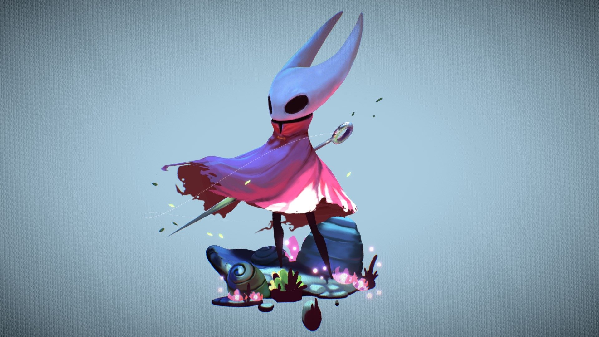 3D interpretacion for the character called Hornet from the videogame Hollow Knight.
Original 2D design: yoshiyaki.deviantart.com/ 
My twitter: @Abad_Juancho
Reel: www.juan-abad.com