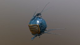 EYEbot - ROBco - Blue eye, gate, mark, motor, prop, bunker, safe, vault, charakter, cola, fantazy, metal, auto, nuka, eyebot, vault-boy, securitron, game, texture, robot, fallout, robco