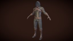 The Adventurer Leather - Fantasy Style Armor armor, armour, style, leather, medieval, templar, the, chainmail, witcher, geralt, lamellar, substancepainter, substance, fantasy