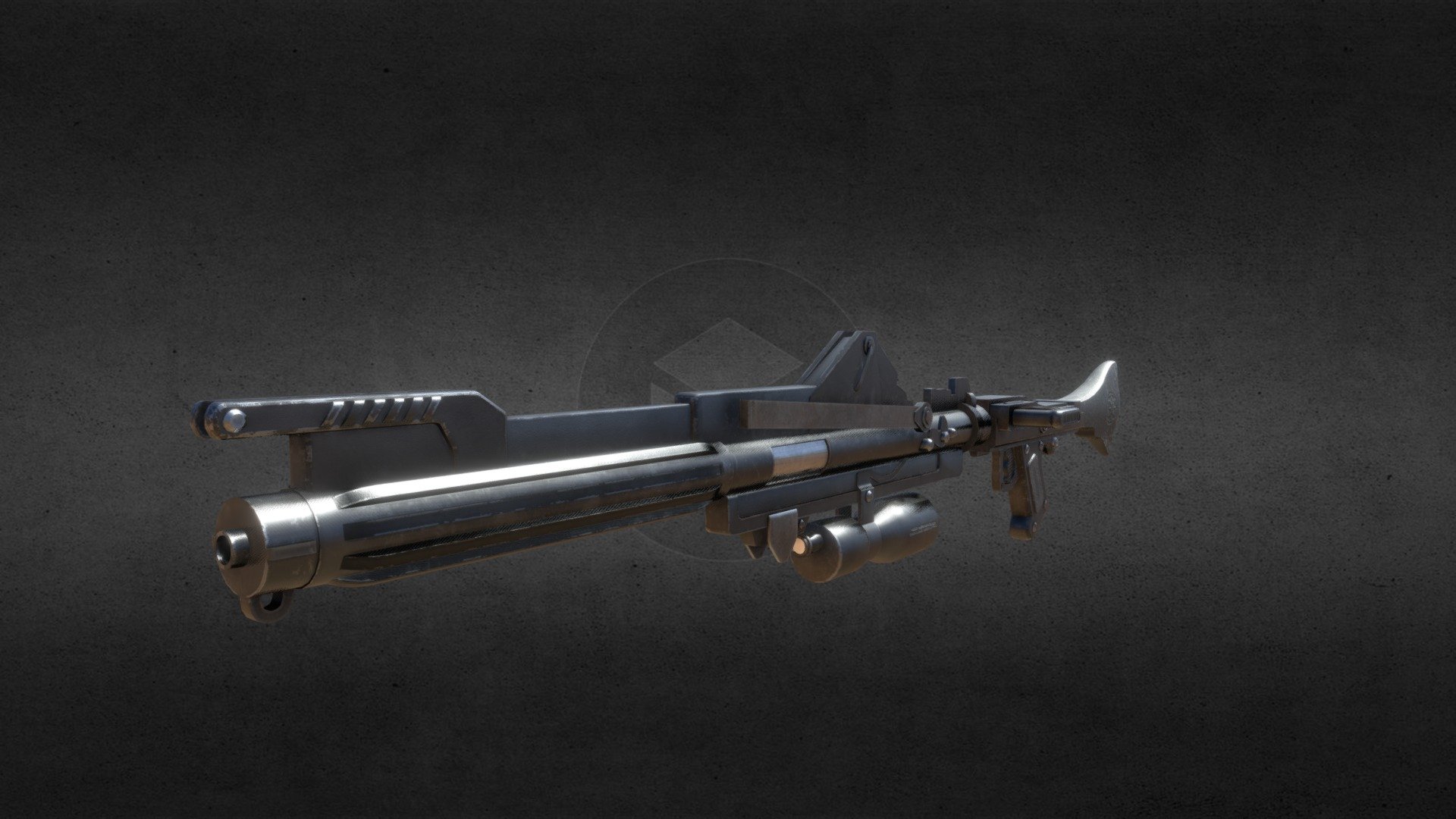 The standard issue blaster used by Clone Troopers during the Clone Wars. Praised for its accuracy and ease of use, this weapon demolished more droids than any other weapon. Loosely based on the MG34 used by german machine gun squads during World War II, the buttstock and receiver are the only parts that resemble this real life weapon of war.