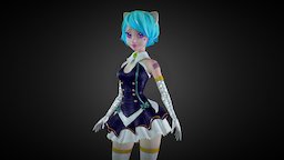 Cute Doll creator, girl-cartoon, iclone, reallusion, rlcontest2016, cutedoll, he77ga, character, girl, anime