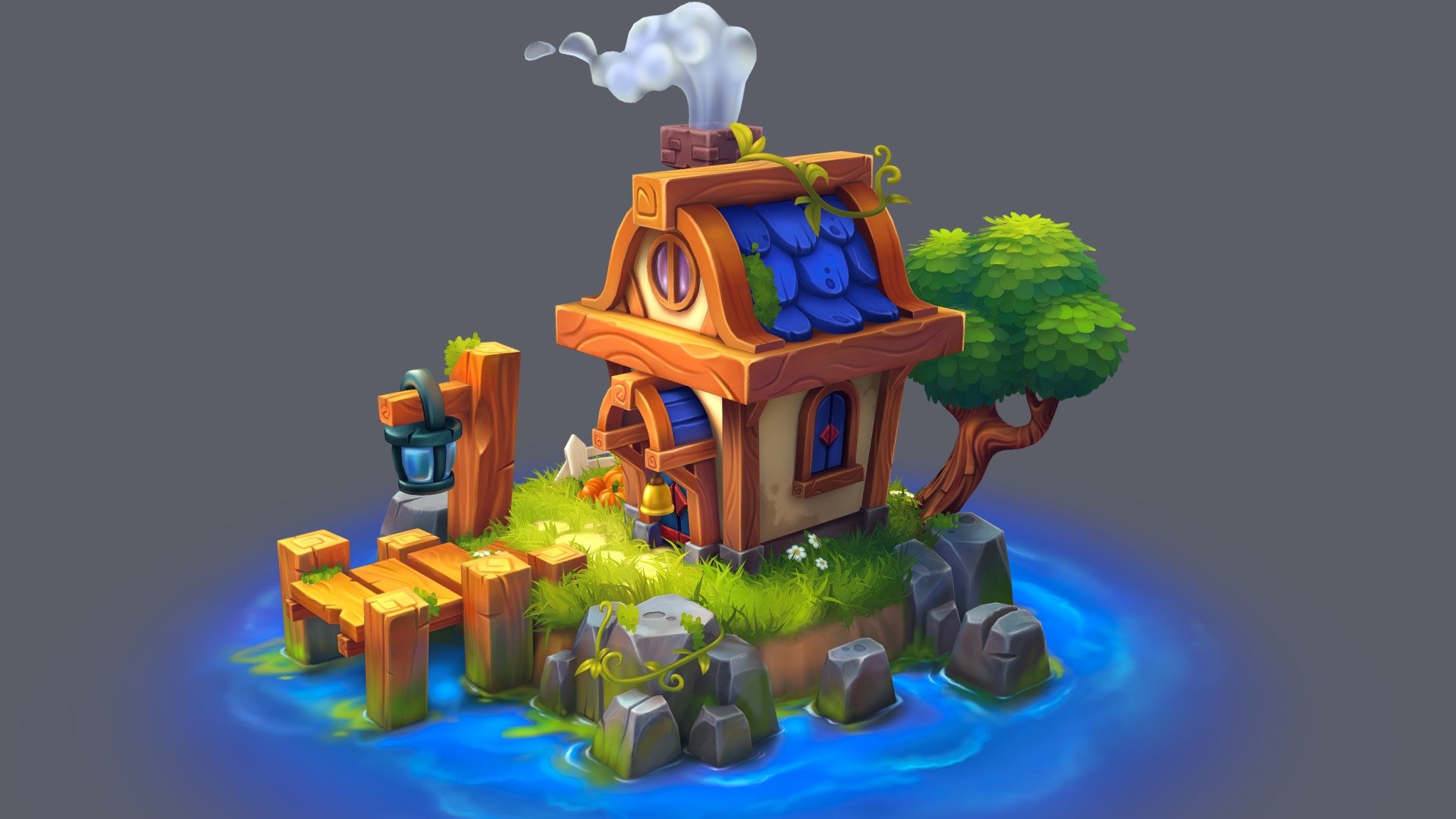 Another model for texturing practice :)
Based on fantastic art by Anna Lepeshkina
https://www.youtube.com/watch?v=RPyrUI6s10w