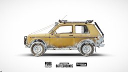 PUBG Zima (Official) winter, 4x4, off, road, jeep, lada, offroad, game-asset, uaz, pubg, game, vehicle, lowpoly, car