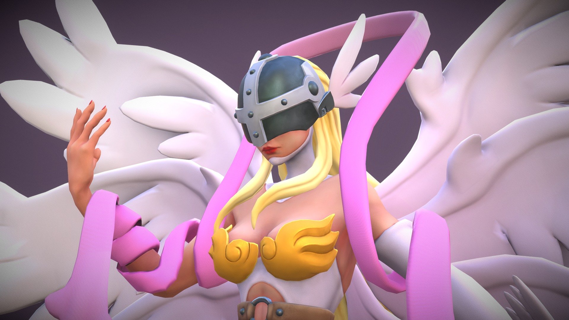 Angewomon FanArt.
Created by Zbrush &amp; Blender, texture by Substance Painter &amp; Photoshop.

Follow my profile :




instagram.com/menglow90 

artstation.com/menglow

https://www.artstation.com/artwork/nQA8Go