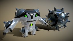 Ben 10 - Ultimate CannonBolt 3d Model ben10, ben, ben10alienforce, ben10ultimatealien, ben10characters, ben103d