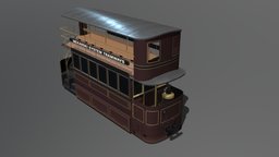Mekarski Double Decker Tram, Paris 1860s paris, double, tram, 1860, decker, mekarski