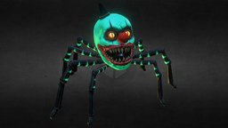Crazy Carnevil Clown Spider - Dark Deception MNM and, clown, monsters, spider, gremlins, deception, dark, mortals