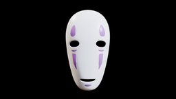 No Face Mask - Spirited Away stl, face, film, fanart, cute, style, tv, cloth, fun, prop, fashion, series, vr, ar, ghibli, scary, virtualreality, accessory, chihiro, print, mask, bandage, movie, holloween, miyazaki, costume, cosplay, fear, disguise, role, tvshow, noface, faceless, roleplay, ghiblimovie, 3dprint, cartoon, animation, anime, halloween, scaryhalloween, noai
