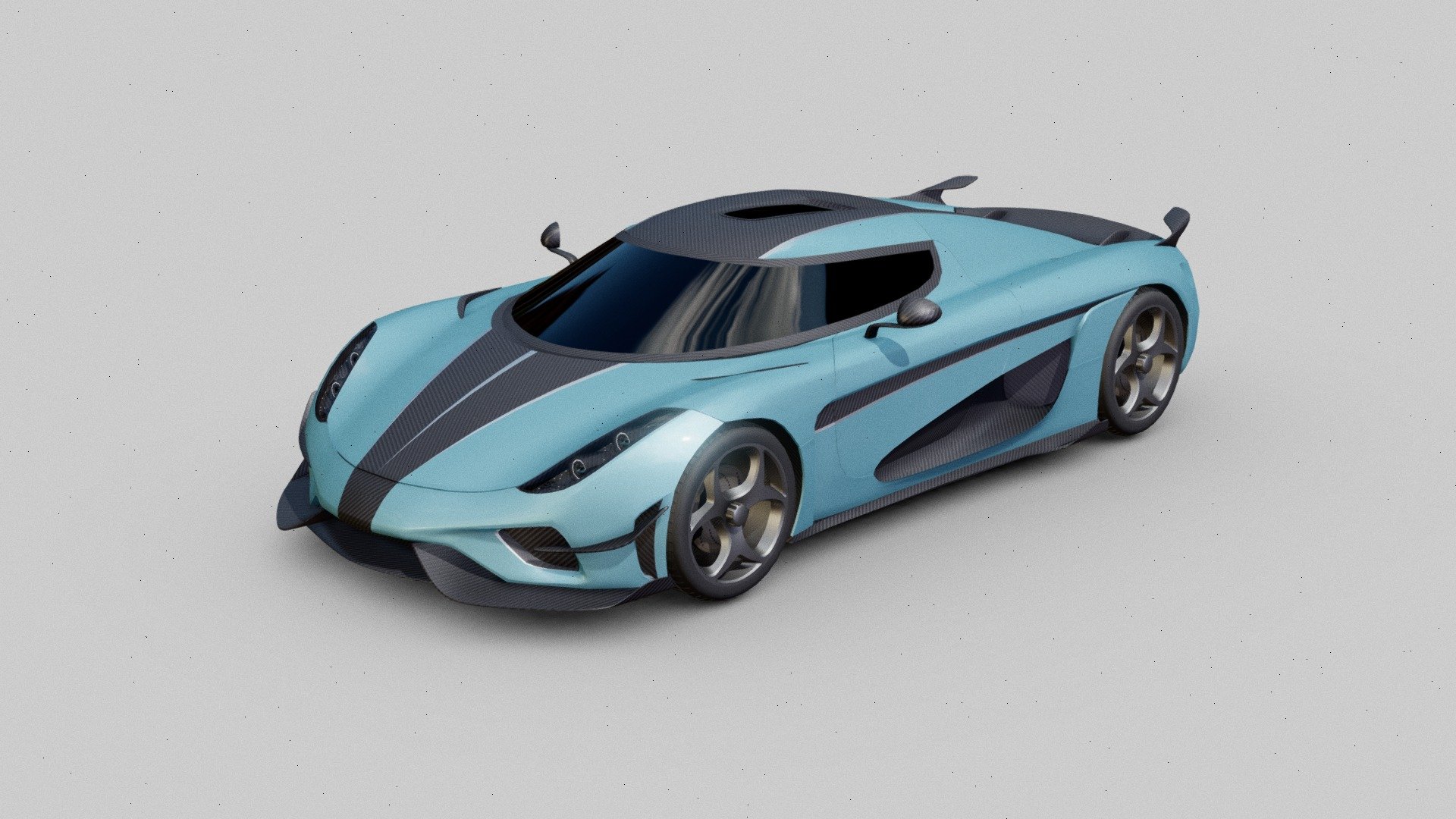 Midpoly model of the Koenigsegg Regera hypercar. Commisioned by Powerhouse Productions for the Roblox game Drive X 🏎️ CARS.

Car body: 24k tri.
Wheel: 6k tri.
