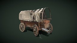 Old Cart cart, rural, carriage, vehicledesign, 3d, vehicle, noai, 3dcart