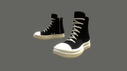[LQ] Rick Owens Ramones Model trap, fashion, shoes, sneakers, hiphop, daz3d, playboicarti, rickowens, kencarson