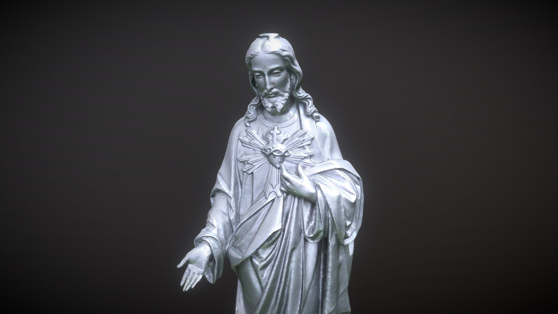 3D scan of Jesus statue 

(same building as this one : https://skfb.ly/6YF8X )