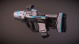 Assault Rifle rifle, assault, fps, warfare, arena, plasma, assault-rifle, weapon, scifi, sci-fi, splitgate