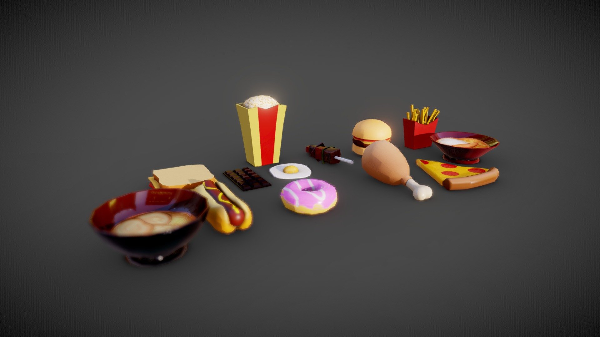 Low Poly Food Pack
AR_VR Ready