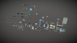 Cyberpunk City Asset Pack gaming, buildings, cyberpunk, tokyo, props, dystopian, asset, scifi, sci-fi, city