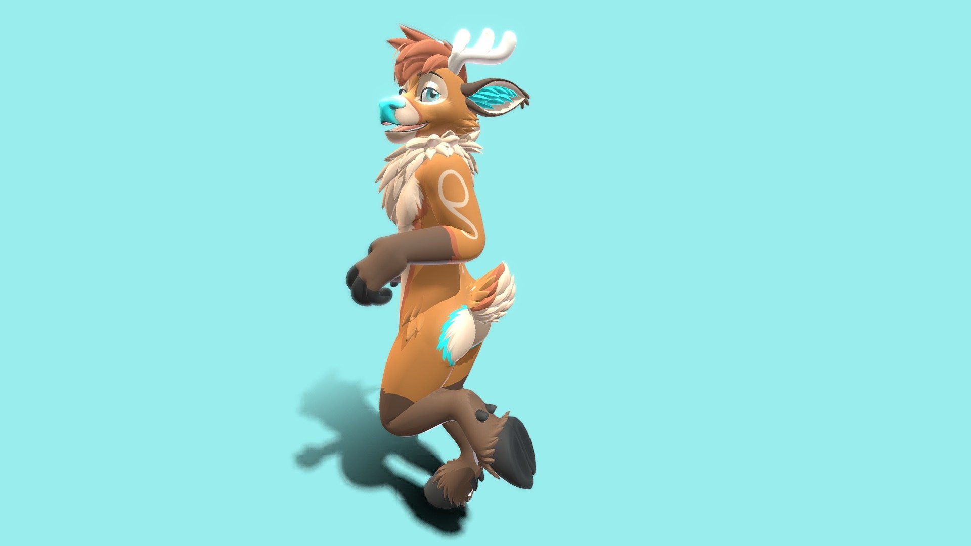 A VR avatar made for Rho the deer! Includes an outfit and accessories, body and face emotes :)

Mesh made in Blender, textured in SAI2

This was made as a custom commission and is not downloadable publicly. Thank you!! For custom commission status, check out my telegram channel t.me/Meelo3D