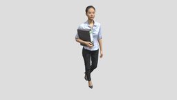 Scanned posing office woman Mei office, people, reality, posed, woman, real, posing, mei, scan