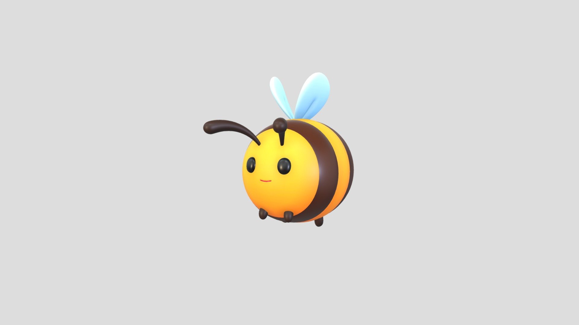Cartoon Bee Character 3d model.      
    


File Format      
 
- 3ds max 2023  
 
- FBX  
 
- STL  
 
- OBJ  
    


Clean topology    

No Rig                          

Non-overlapping unwrapped UVs        
 


PNG texture               

2048x2048                


- Base Color                        

- Roughness                         



2,672 polygons                          

2,769 vertexs                          
