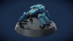 Stylized PBR Beetle Mech mech, spider, beetle, mechanical, sci-fi-vehicle, strategygame, vehicle, sci-fi, strategyassets