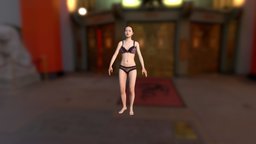 Chinese Girl (Motion from Mixamo Belly dance) dance, asian, chinese, belly, girl, scan