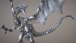 Yu-Gi-Oh! Blue-Eyes White Dragon 青眼の白龍  ブルーアイズ yuu-gi-ou, blue-eyes-white-dragon, game, monster, dragon, anime