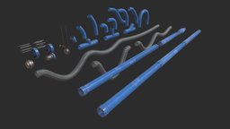 Modular Pipes - Water Treatment kit, valve, plant, power, pipe, lod, gas, pump, bolt, painted, tube, industry, equipment, pipes, treatment, metal, water, tool, old, station, part, pipeline, piping, game-ready, plumbing, liquid, metallic, kitbash, game-asset, power-plant, treatment-plant, low-poly, asset, game, pbr, lowpoly, factory, modular, industrial, steel