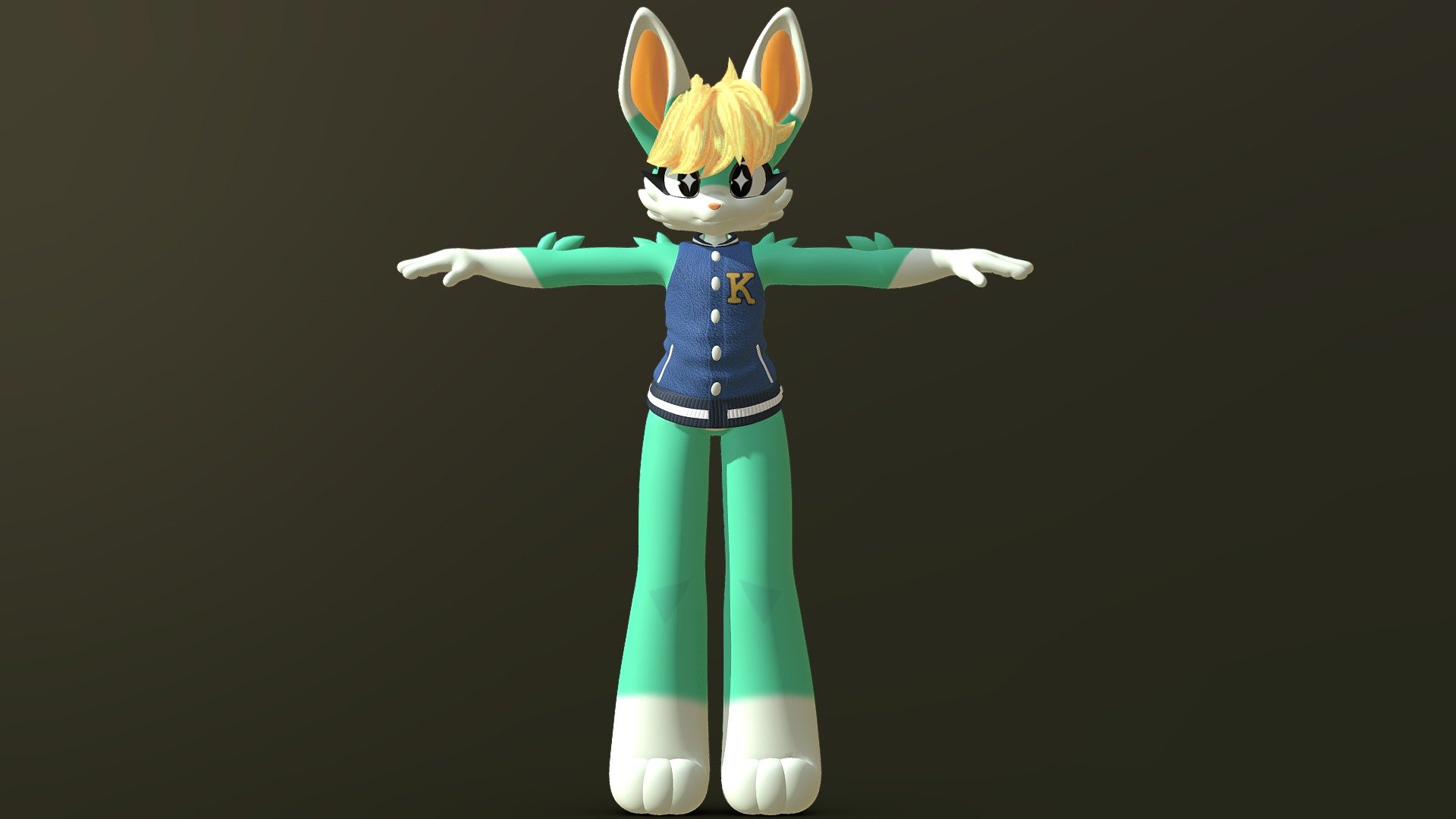 I thanks KilluKaela for allowing me to make a 3d model based on her personal design of the character Sasha (@KilluKaela Twitter).