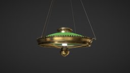 Billiard Table Lamp room, lamp, green, lantern, assets, prop, lamps, furniture, spotlight, chandelier, brass, glow, metallic, glowing, billiard, lanterns, glowy, quixelsuite2, pbr-texturing, modeling, texturing, glass, asset, pbr, lowpoly, sport, light, gameready