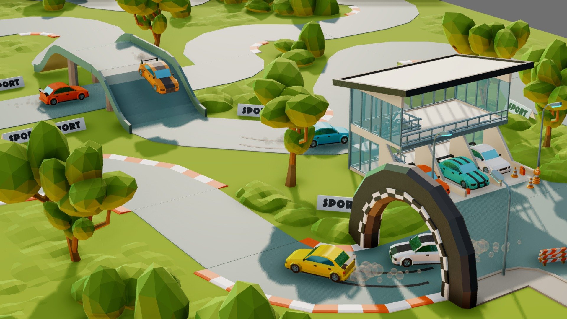Experimenting with modular road parts.

FAB store