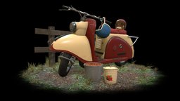 Tula T-200M – Soviet Scooter soviet, motorbike, motorcycle, scooter, berries, scootervehicle, xyz-school, helmet