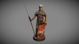 Roman legionnaire archeology, soldier, army, statue, relief, religion, mythology, roman, photogrammetry, 3dscan, war, noai