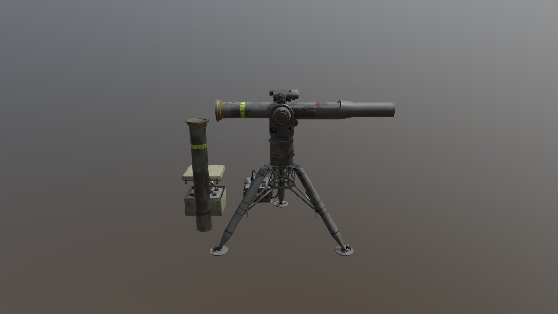 Tow Missile Launcher with RCF.
Model can be placed on other Assets, like vehicles etc.
Unity3D 2018.2.9f1
4 Materials x 4 Textures 2048x2048PX
15K Polys 15.8K Verts