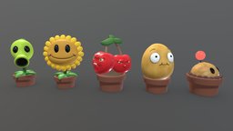 Plants vs Zombies (1) fanart, plants, videogames, fan, textures, sculpting, classics, renders, plantsvszombies, fanart3d, oldgames, videogamesmodel, substancepainter, maya, render, blender, characters, zbrush, plantsvszombiespeashooter, popcap
