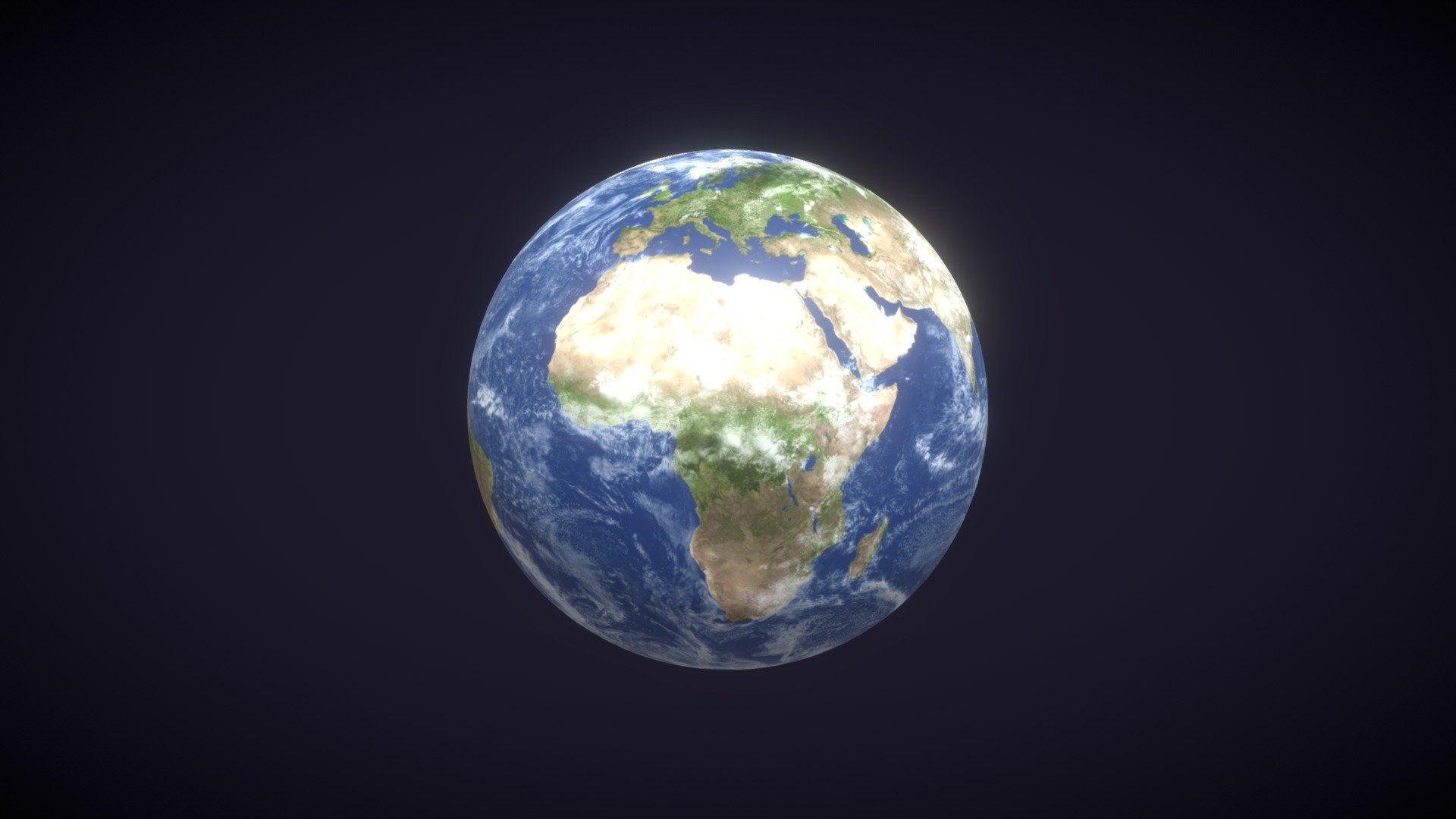 Photorealistic Earth 8k Textures 3D Model  is completely ready to be used in your projects&hellip;

Technical details:




A transparency map is included for the glass material. White color is glass, black is nonglass.

File formats included  are: FBX, OBJ, GLB, ABC, DAE, PLY, STL, BLEND, x3d, gLTF (generated), USDZ (generated)

Native software file format: BLEND

Polygons: 24,576

Vertices: 24,578

Textures: Color, Metallic, Roughness, Normal, AO.

All textures are 8k (8192x4096) resolution.

Notes:
- The ground (surface) and clouds (atmosphere) are fused in the same texture.
- The model uses only color and normal textures and there is also the texture for the background stars in the pack.
- There is also a beauty light to simulate some glow at the edge of the planet (this will be available only in the .blend file).

You can purchase the model on FAB: https://www.fab.com/listings/f161eb47-92eb-442e-bfdf-cdeb42138b9a