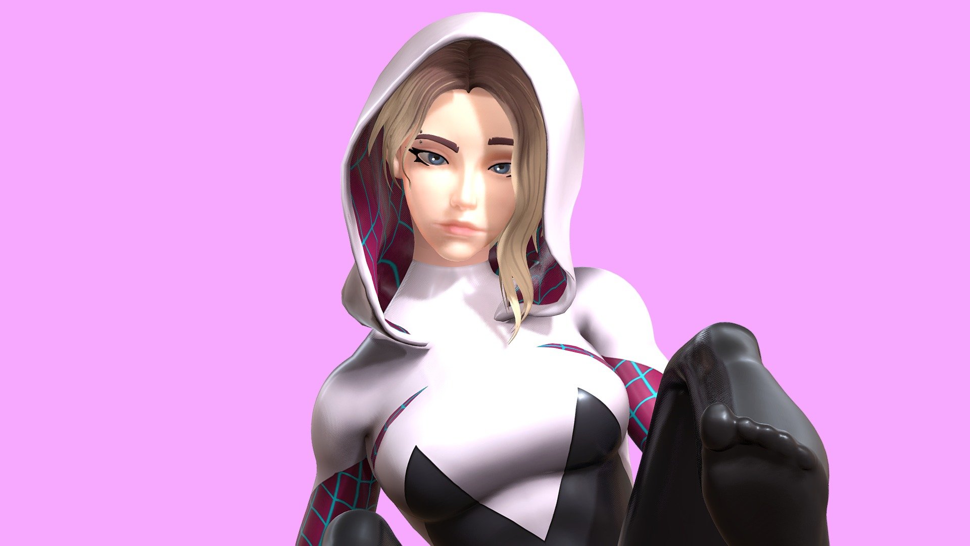 I made Gwen Stacy the spider woman from Spiderman across the spider verse
Using blender only!
Welcome to visit my personal Instagram:https://www.instagram.com/yuan.3d/ My youtube channel:https://www.youtube.com/channel/UCD_MdaESBe9Ya0tXQv6SuGw