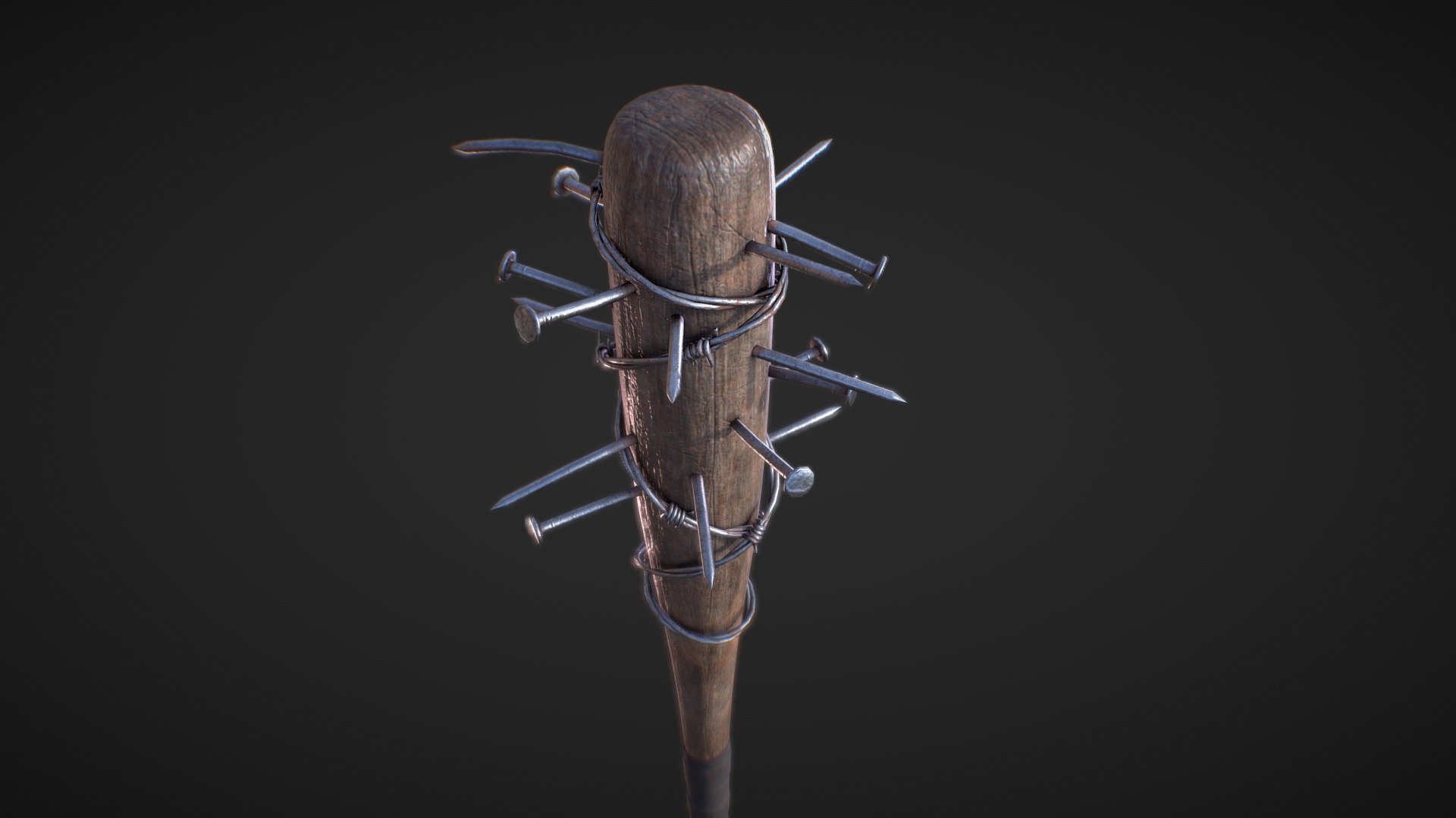 Nailed Baseball Bat



100% quad design.

All Textures created in Substance Painter and exported in 2K PBR (Roughness/Metallic) formats.

Logically named objects, materials and textures.

Modelled in Blender 2.83.2

Textured in Substance Painter 2020.1.3.

Rendered in Marmoset Toolbag 3.

modelled to real world scales.

Bat - Approx 99cm tall, 8cm wide, 8cm deep.

Fully and efficiently UV unwrapped onto a single UV map.

Subdivision Ready.

Tested in Marmoset Toolbag, Marmoset Viewer, EEVEE, Cycles and Unity.

Formats included

.Blend - Native
.FBX
.OBJ

Objects in each file format

Barbed Wire
Bat
Nails
Wrap

Textures included in .png format.

(All 4 objects share the same texture set, so can be combined into a single object if needed)

BaseballBat - 2K -

Diffuse
Roughness
Normal - (OpenGL Unity standard, Invert green channel to convert to DirectX Unreal standard)
Metallic
AO