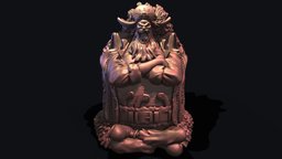 One piece Barbe Noire. japan, manga, oda, eiichiro, blackbeard, printing3d, sculpt3d, manga_character, character, blender, blender3d, pirate, onepiece, mangacharacter, barbenoire