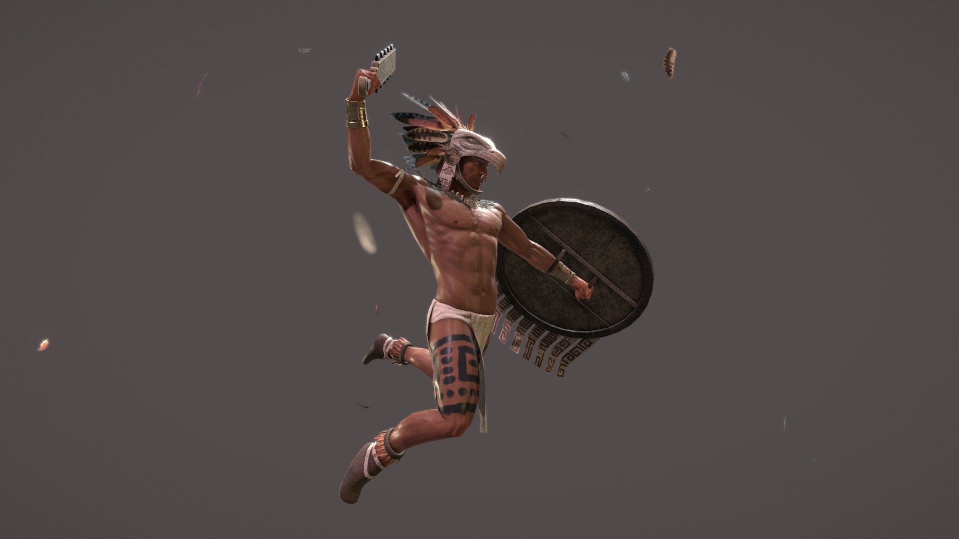 Second version of my Eagle Warrior model. Sculpting, modelling and rigging done in Blender, texturing done in Substance Painter.