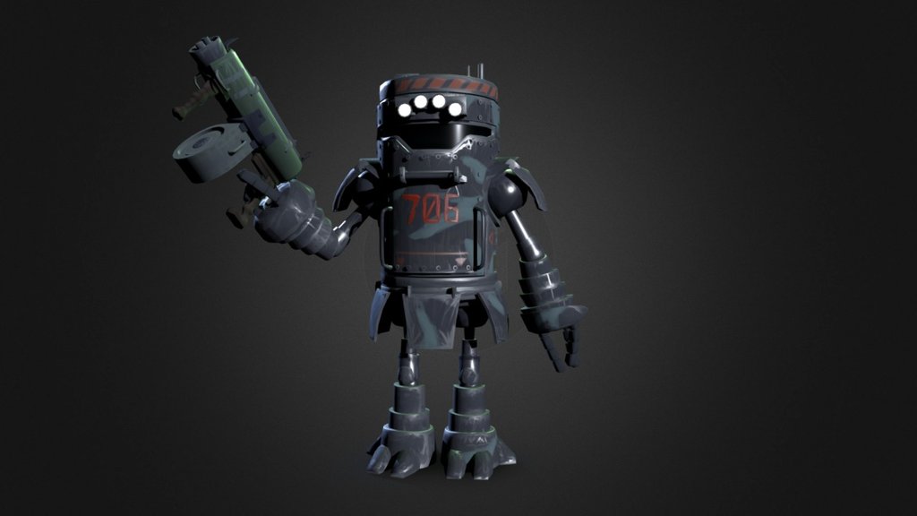 cartoony mecha ,also afectionaly know as the &ldquo;Trashcan