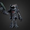cartoon mecha mechanical, robotics, cartoony, trash, junk, mecha, combat, metal, cartoon, lowpoly, gun