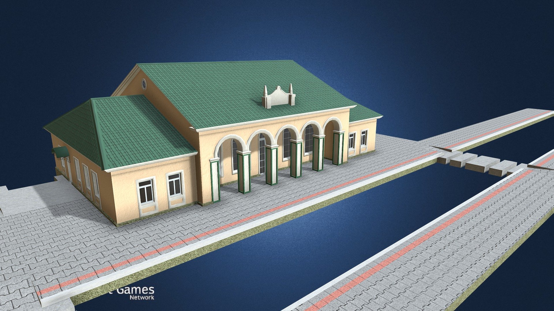 Asset for Citites Skylines.
Series 1-204-5. Version 3A with stucco walls.
Typical soviet small train station in middle 20th century.

