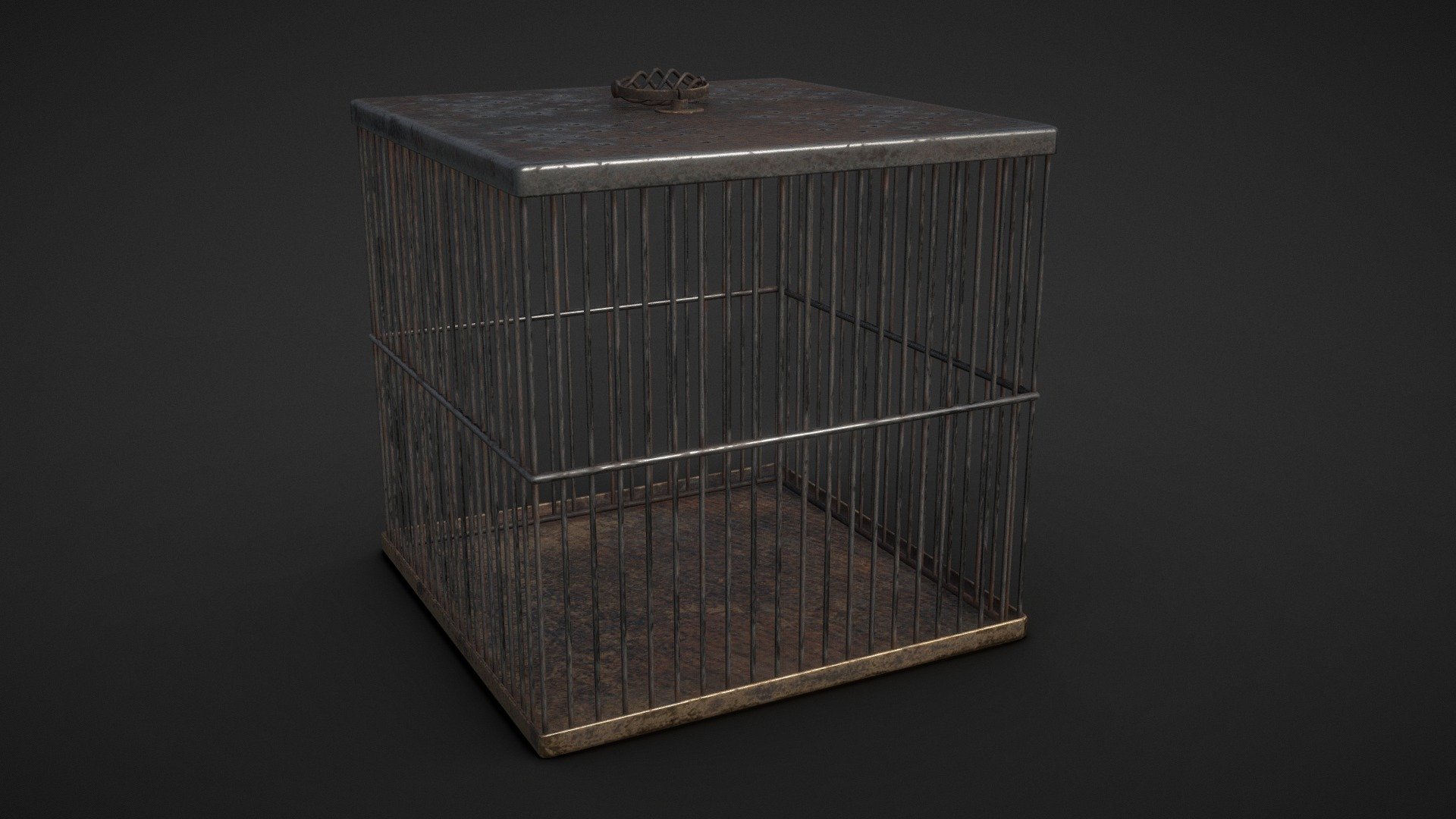 Here is a simple steampunk inspired steel/iron and bronze rat cage, feel free to use it however you wish but please give me credit (and send me a link to your work, I always enjoy checking it out).