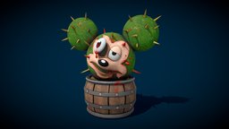 Death of the Family Mickey Mouse plant, cactus, death, creative, mickey, disney, idea, creativity, morbid, idle, mickey-mouse, creature, decoration, monster, horror, zombie