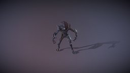 Monsters - Alien Assassin humanoid, boss, enemy, alien, game, monster, animated, polygonmaker