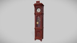 Victorian longcase clocks room, victorian, lod, clock, furniture, hallway, hands, gothic, fbx, decorated, pendulum, unrealengine4, movable, weights, grandfather, openable, longcase, clockworks, pbr, inrerior, clockface